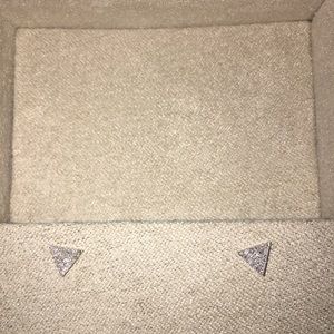 London jewelers triangle sterling silver studs